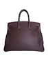 Birkin 35 Togo Leather in Brown, back view